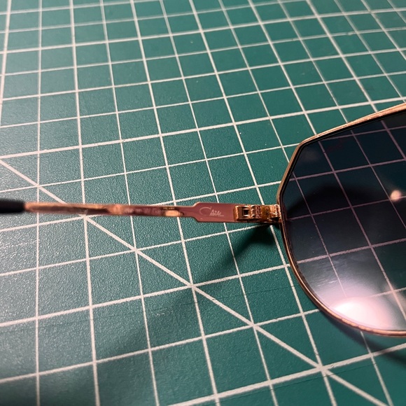 Cazal 954 Purple Gradient Tint Lenses Gold Metal Frame Vintage Sunglasses - Picture 3 of 7